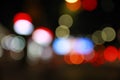 Bokeh city street lights