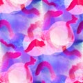 Bokeh colorful pattern water red, blue texture paint abstract se