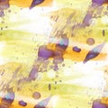 bokeh colorful pattern water texture paint abstract seamless purple, yellow watercolor color background