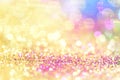 bokeh Colorfull Blurred abstract background for birthday, anniversary, wedding, new year eve or Christmas