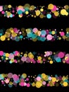 Bokeh confetti circles decoration holiday background Royalty Free Stock Photo