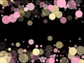 Bokeh confetti circles decoration holiday background