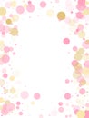 Bokeh confetti circles decoration holiday background Royalty Free Stock Photo