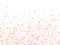 Bokeh confetti circles decoration holiday background. Royalty Free Stock Photo