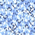 Bokeh effect abstract texture with pixel geometric elements.
