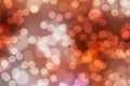 Bokeh effect brown blurred soft background with bubbles