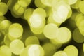 Bokeh effect golden yellow defocused light background. Christmas Lights Concept Royalty Free Stock Photo