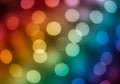 Bokeh effect with multicolored circles creating an abstract Royalty Free Stock Photo