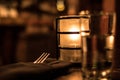 Bokeh Restaurant Table Set Royalty Free Stock Photo