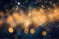 Bokeh fireworks lighting up the night sky, AI Generative