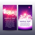 Bokeh flyer violet templates