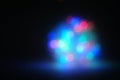 Bokeh of garland LED light bulbs Royalty Free Stock Photo