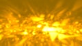 Bokeh gold diamond refractions lights bg - abstract 3D rendering Royalty Free Stock Photo