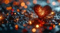 Bokeh heart background