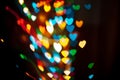 Bokeh hearts Royalty Free Stock Photo