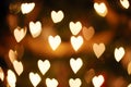 Bokeh hearts Royalty Free Stock Photo