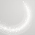 Bokeh light gray sparkles on transparency background illustration.