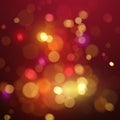 Bokeh light. Shimmering colorful blur spot lights. Abstract vector background