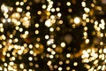 Bokeh lights background. Abstract gold background with soft blur bokeh light effect Royalty Free Stock Photo