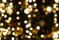 Bokeh lights background. Abstract gold background with soft blur bokeh light effect Royalty Free Stock Photo