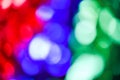 Bokeh lights Colorful bokeh background with green blue red and bokeh abstract from lights on christmas tree Royalty Free Stock Photo