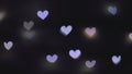 Bokeh lights, heart shapes