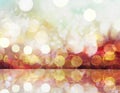 Bokeh lights remixed media as a background on digital art concept, Generative AI Royalty Free Stock Photo