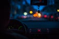 Bokeh lights from traffic on night time for background. Blur imaBokeh lights from traffic on night time for background. Blur image Royalty Free Stock Photo