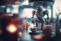 Bokeh and Molecular Gastronomy: Futuristic Cafe with Robot Waiters Brings Unreal Engine 5 to Life