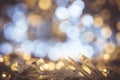 Bokeh night light with small LED light for Decorative lights in Royalty Free Stock Photo