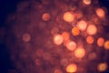 Bokeh orange lights in celebration