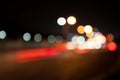 bokeh or out of focus road night view Royalty Free Stock Photo
