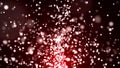 Bokeh particles floating motion background, red particles floating motion background Royalty Free Stock Photo