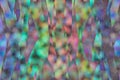 Bokeh rainbow abstract background with curves waves glitch.