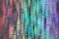 Bokeh rainbow abstract background with stripes glitch lines.