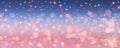 Bokeh sky background. Light pink pastel galaxy abstract wallpaper with glitter stars. Fantasy space with sparkles Royalty Free Stock Photo