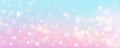 Bokeh sky background. Light pink pastel galaxy abstract wallpaper with glitter stars. Fantasy space with sparkles Royalty Free Stock Photo