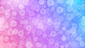 Vector Abstract Glowing Sparkles, Bokeh and Bubbles in Blue, Purple and Pink Gradient Background Royalty Free Stock Photo