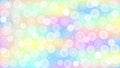 Vector Abstract Bokeh, Bubbles and Glittering Sparkles in Colorful Pastels Gradient Background Royalty Free Stock Photo