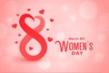 Bokeh style happy womens day lovely background