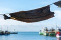 Bokkoms hanging and ready to sell in Kalk Bay Royalty Free Stock Photo