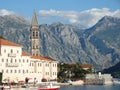 Boko-Kotor Bay.Wonderful medieval towns and the sea surface...