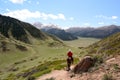 Mountain landscape. Near Bokonbayevo. Issyk-Kul region. Kyrgyzstan