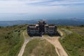 Bokor hillstation in Kampot Cambodia , Bokor national park cambodia Aerial drone Photo Royalty Free Stock Photo