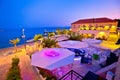 Bol on Brac island blue waterfront evening view Royalty Free Stock Photo