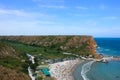 Bolata beach, near cape Kaliakra ,Bulgaria Royalty Free Stock Photo