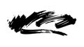 Bold Abstract Black Brush Stroke, vector design Generative AI Royalty Free Stock Photo
