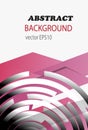 Abstract Pink Concentric Ring Background with Geometric Shapes Royalty Free Stock Photo