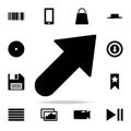 bold arrow icon. web icons universal set for web and mobile Royalty Free Stock Photo