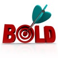 Bold - Arrow in Word Bullseye - Be Aggressive